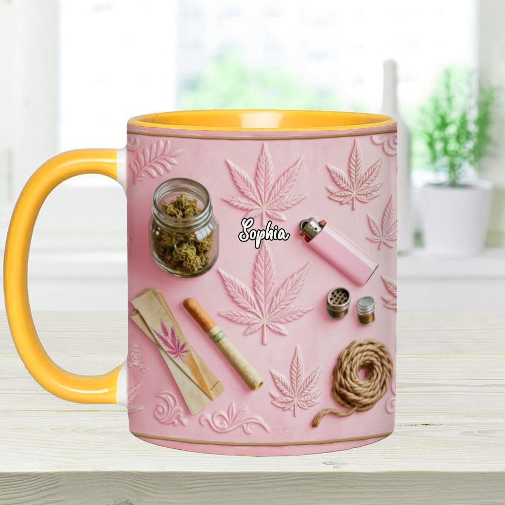 Magical Leaves - Personalized Weed Accent Mug & Coaster