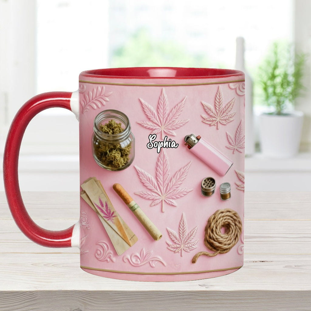 Magical Leaves - Personalized Weed Accent Mug & Coaster