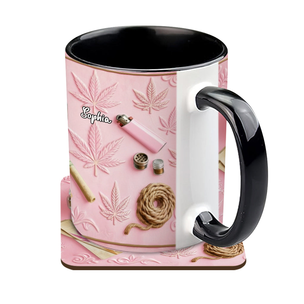 Magical Leaves - Personalized Weed Accent Mug & Coaster