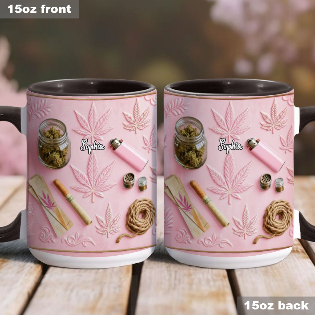 Magical Leaves - Personalized Weed Accent Mug & Coaster
