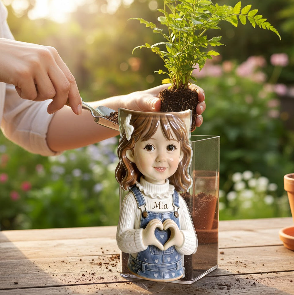 Any Kid Photo - Personalized Kid Acrylic Pot