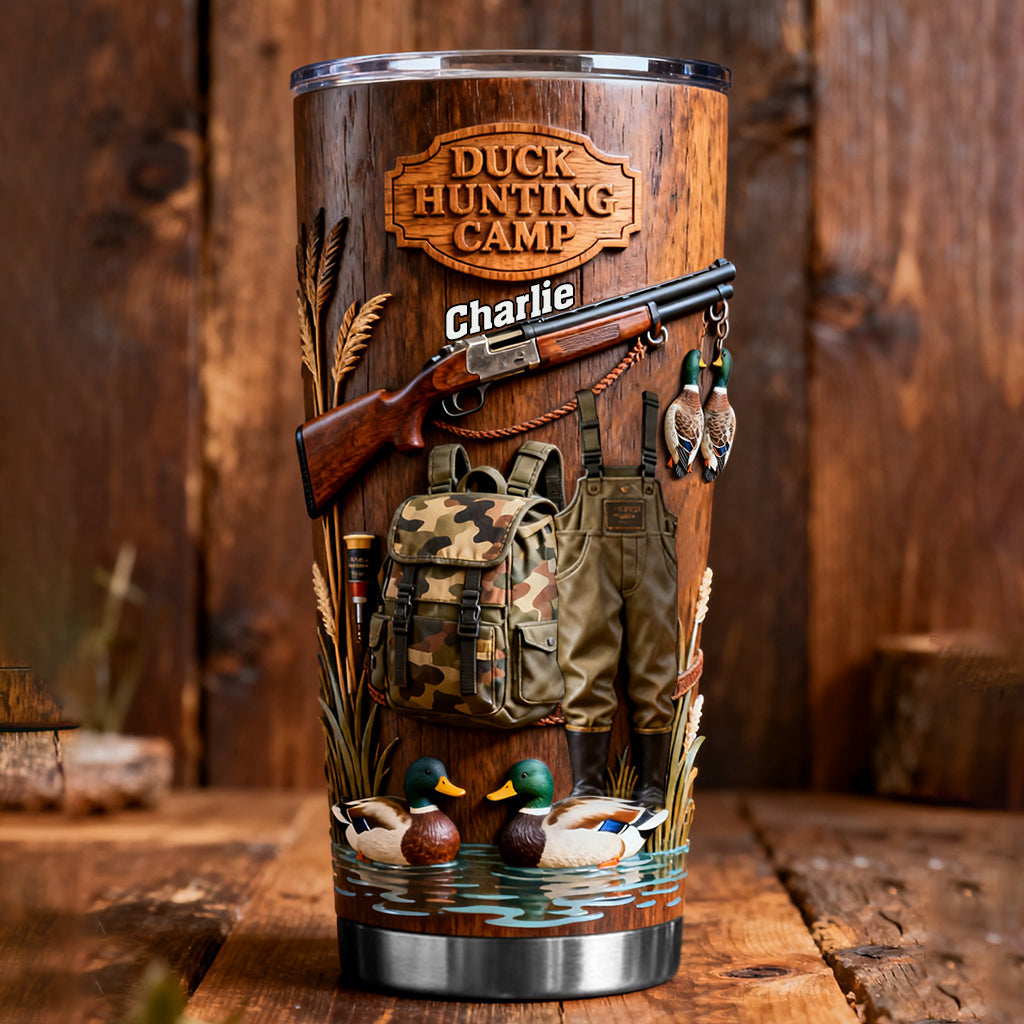 Saison de la chasse au canard - Gobelet de chasse personnalisé