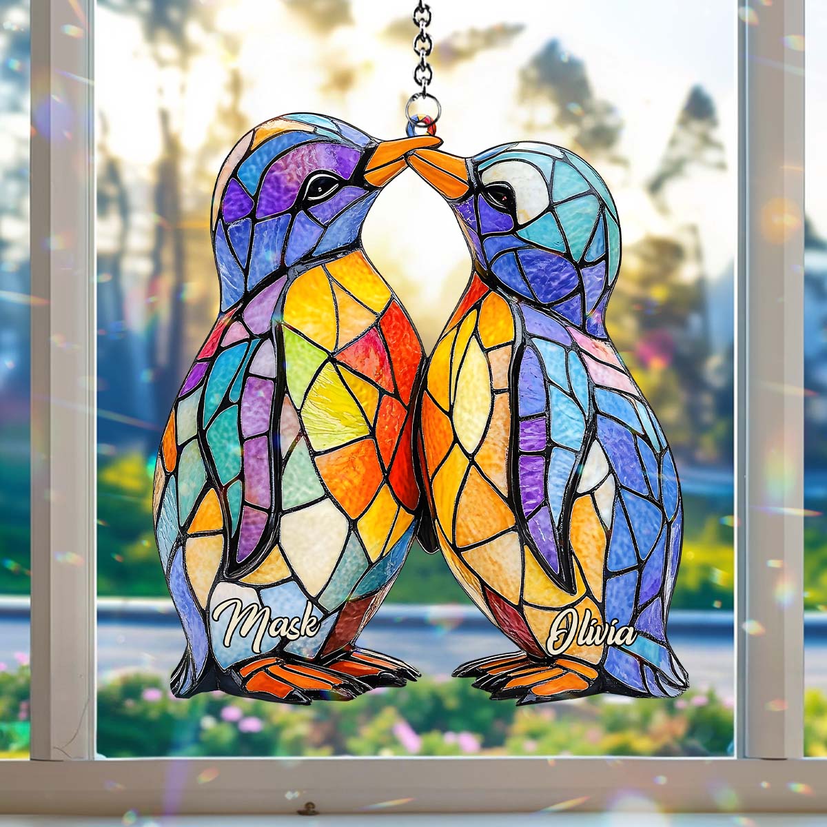 You Are My Penguin - Personalized Penguin Lover Window Hanging Suncatcher Ornament