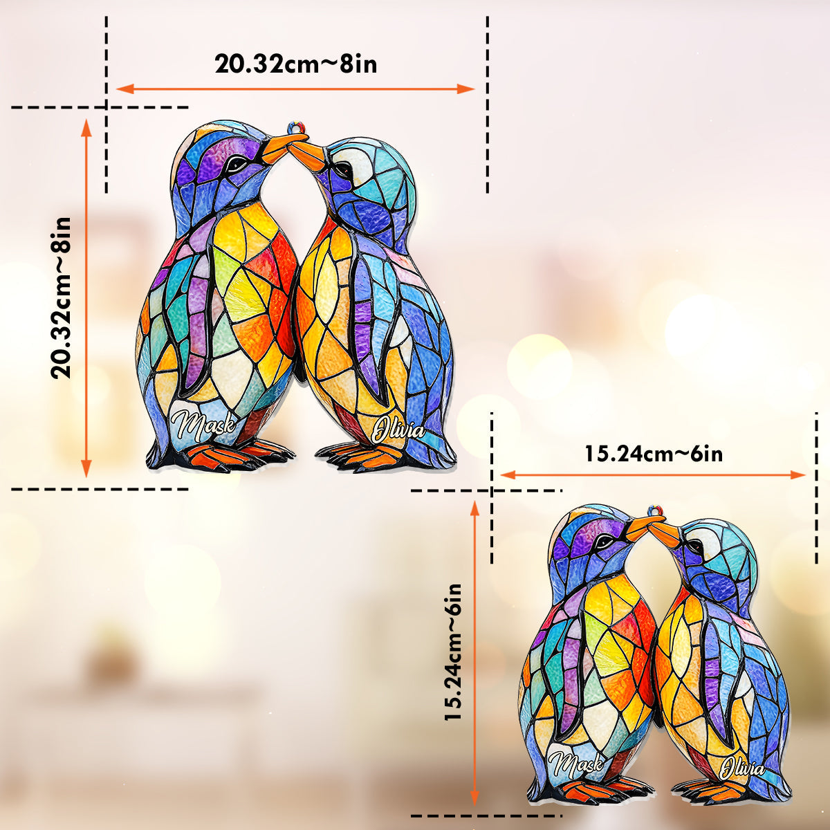 You Are My Penguin - Personalized Penguin Lover Window Hanging Suncatcher Ornament