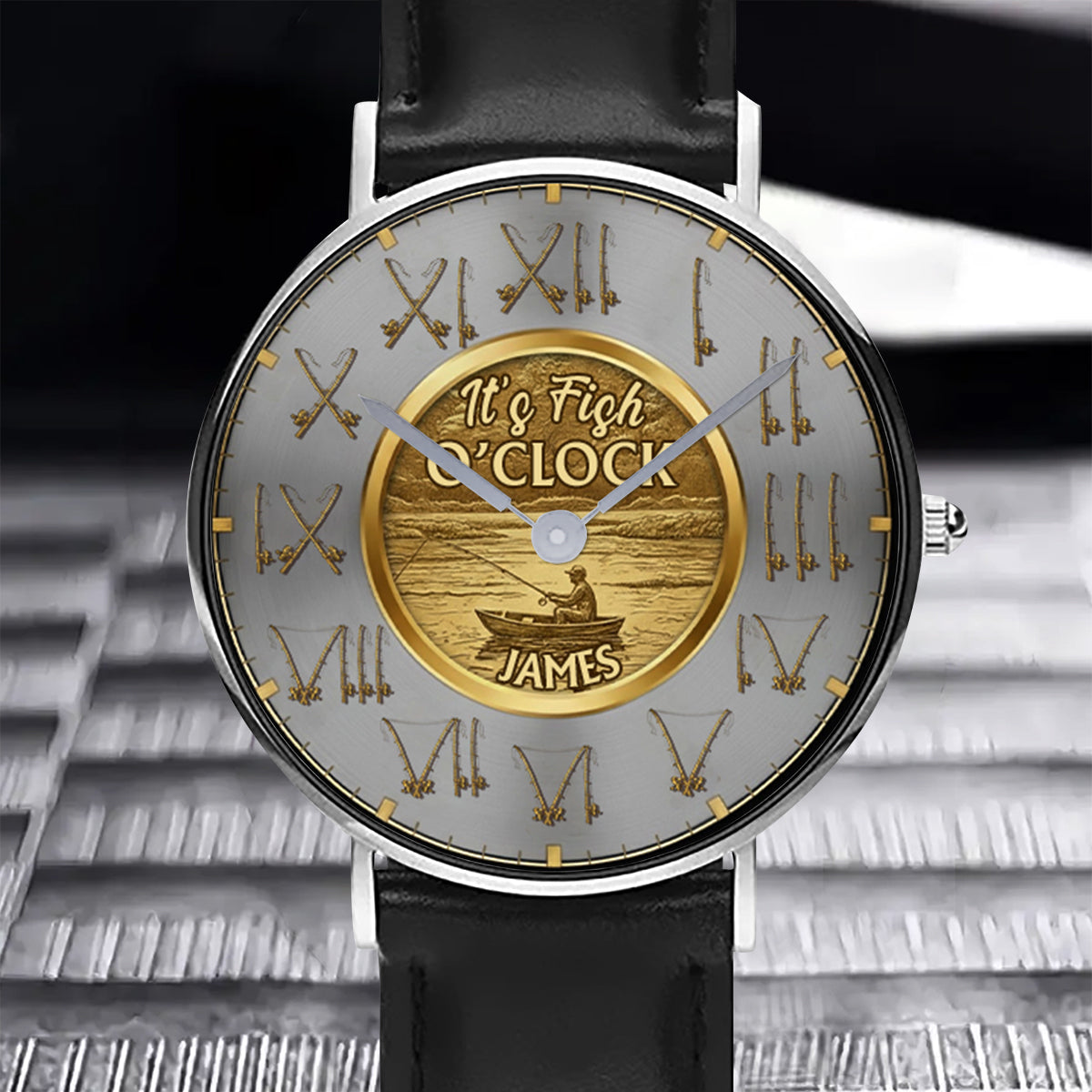 C'est l'heure du poisson ! - Montre de pêche personnalisée