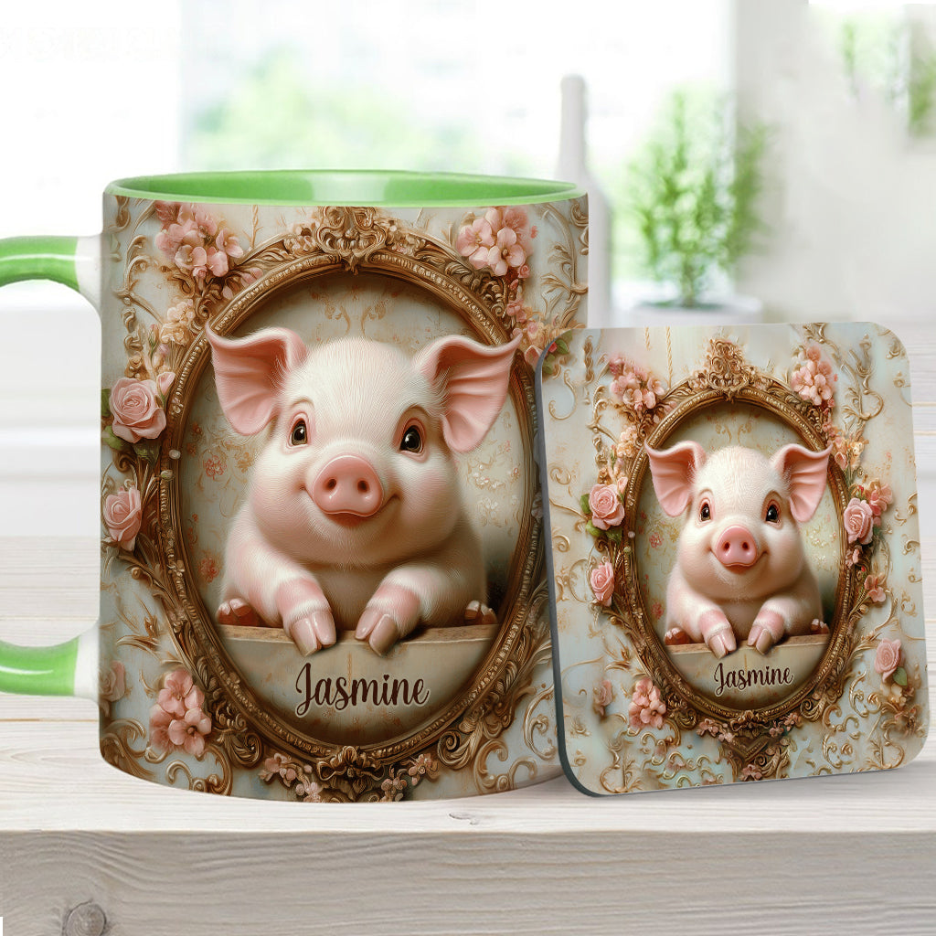 Mug personnalisé « Cochons mignons » pour les amoureux des cochons