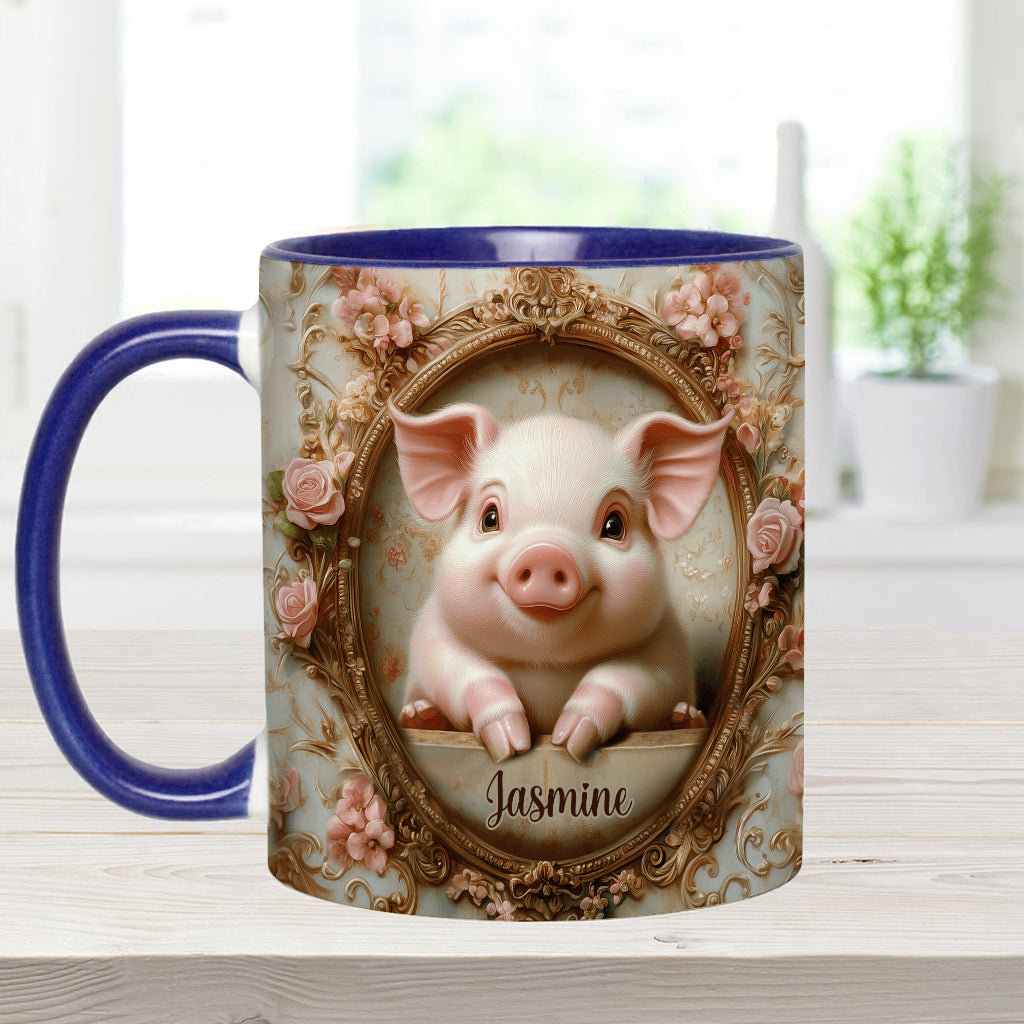 Mug personnalisé « Cochons mignons » pour les amoureux des cochons