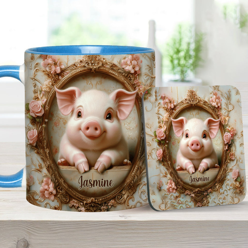 Mug personnalisé « Cochons mignons » pour les amoureux des cochons