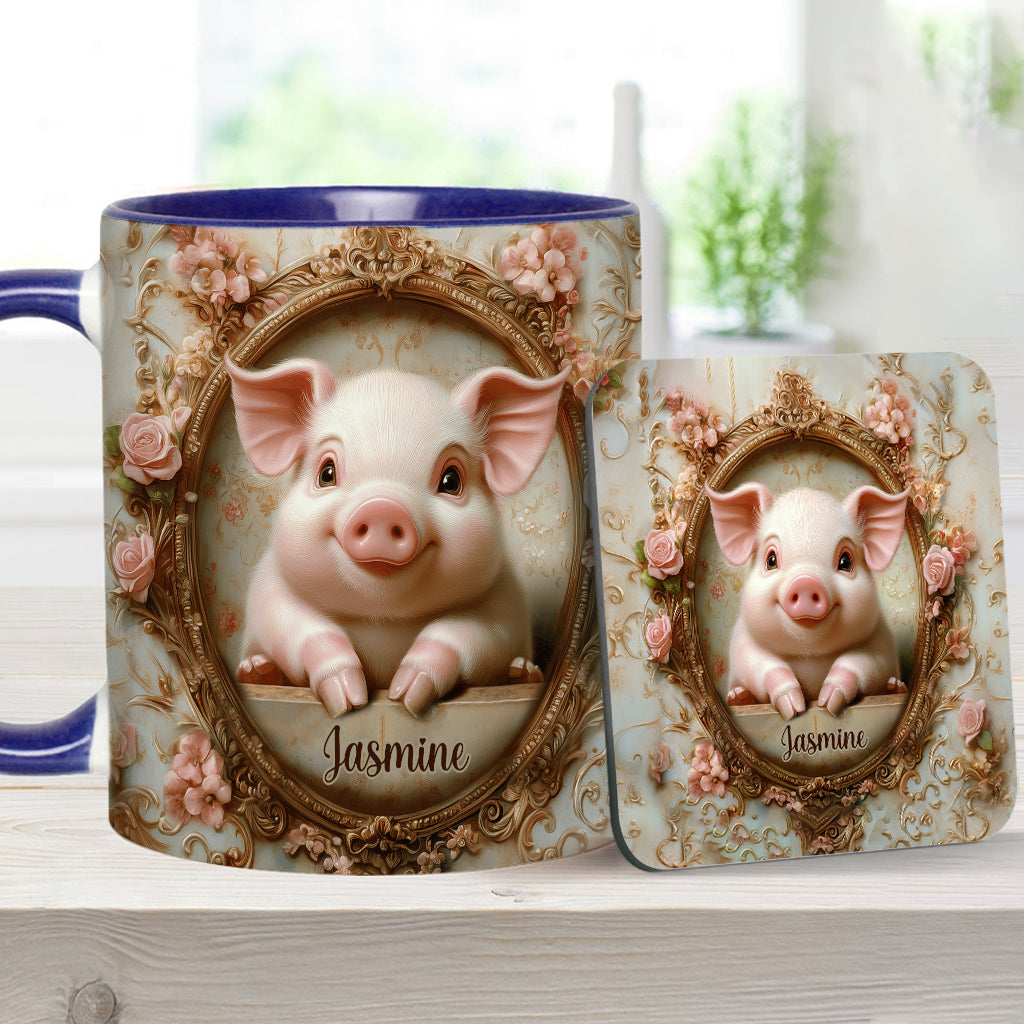 Mug personnalisé « Cochons mignons » pour les amoureux des cochons