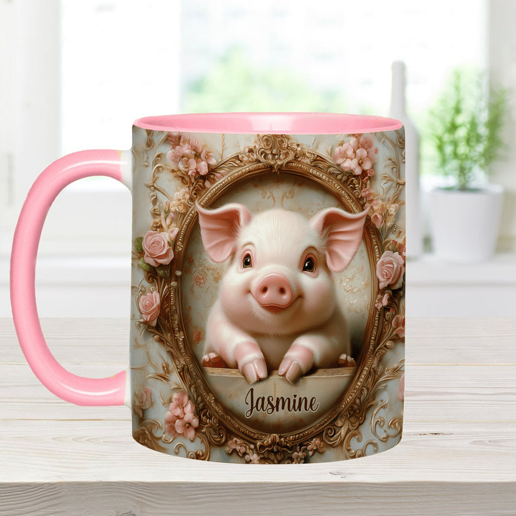 Mug personnalisé « Cochons mignons » pour les amoureux des cochons
