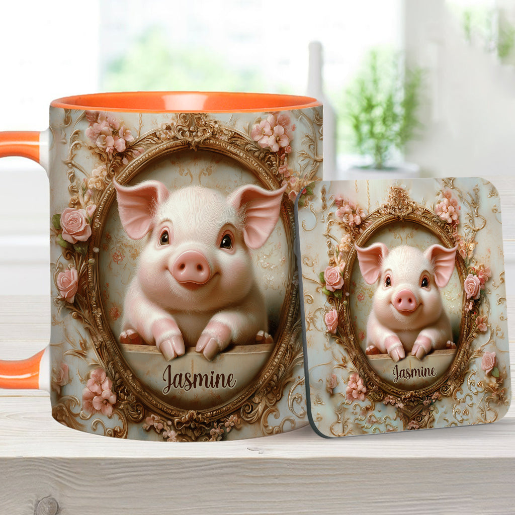 Mug personnalisé « Cochons mignons » pour les amoureux des cochons