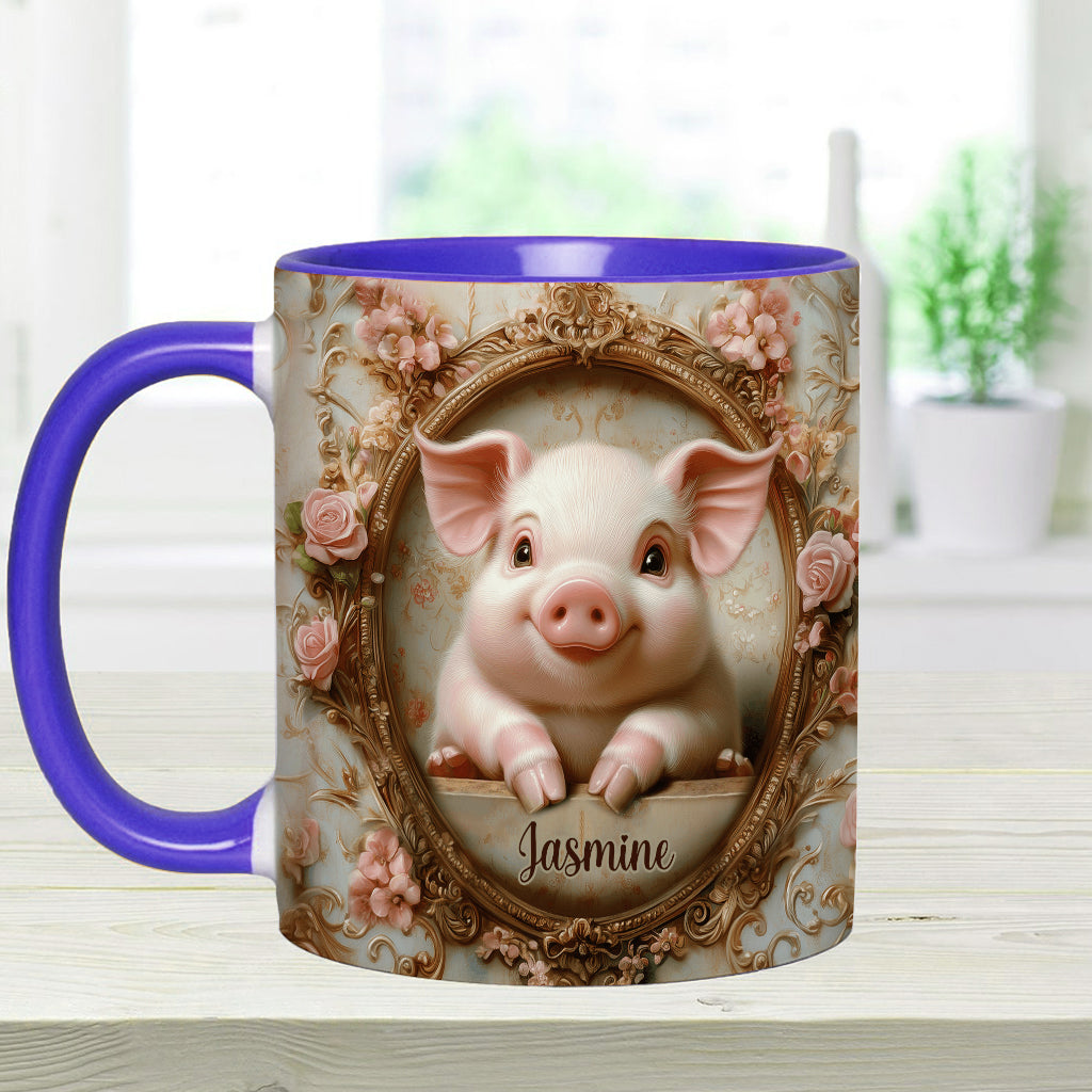 Mug personnalisé « Cochons mignons » pour les amoureux des cochons