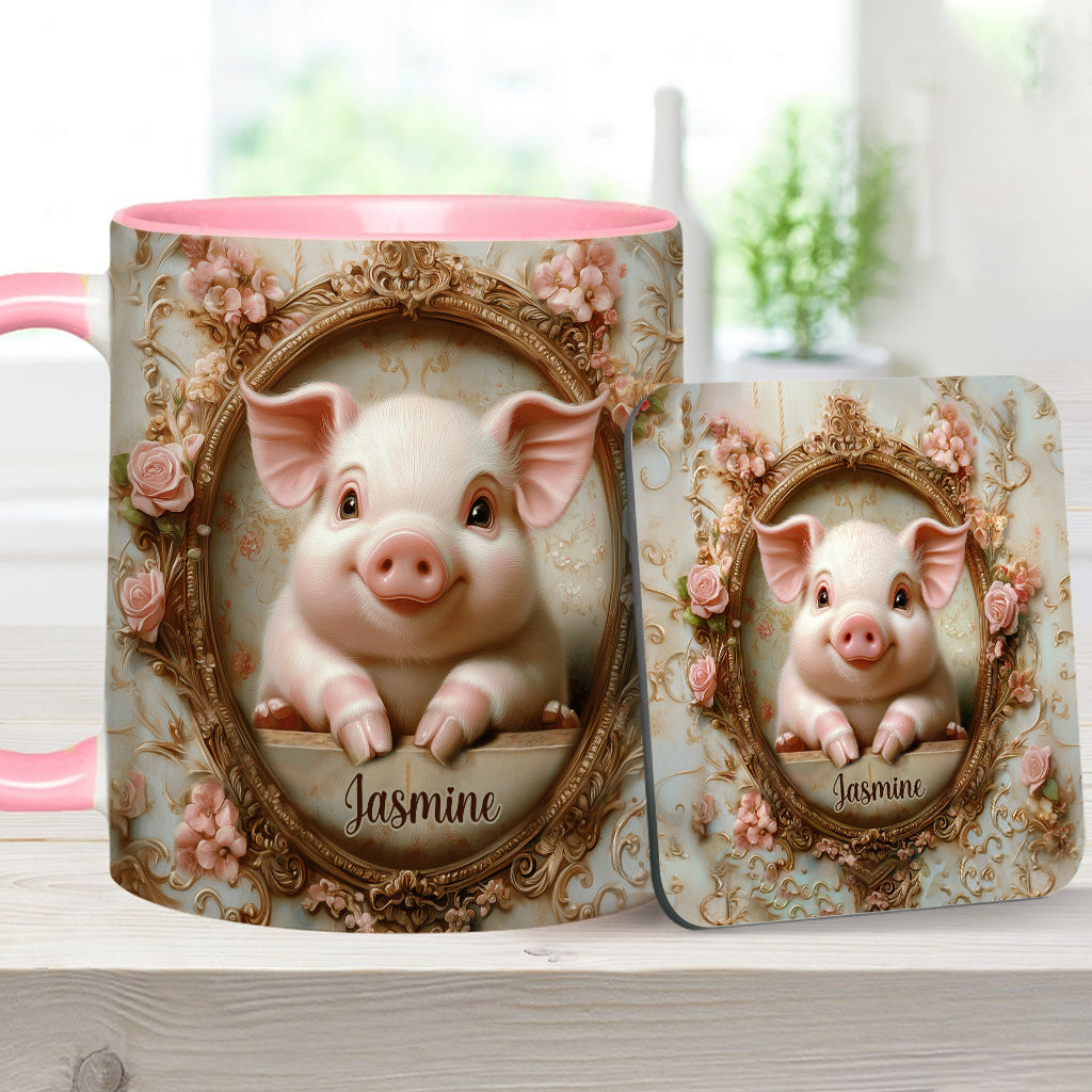 Mug personnalisé « Cochons mignons » pour les amoureux des cochons