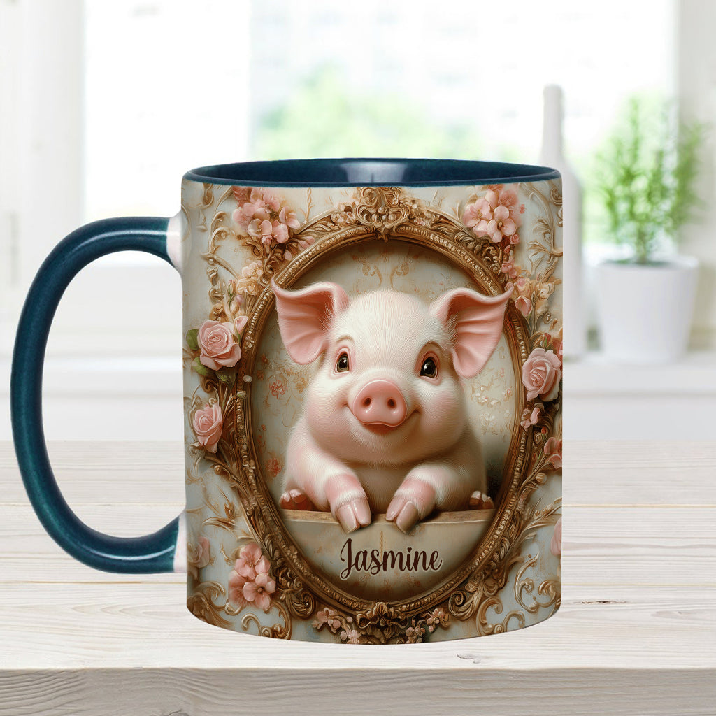 Mug personnalisé « Cochons mignons » pour les amoureux des cochons