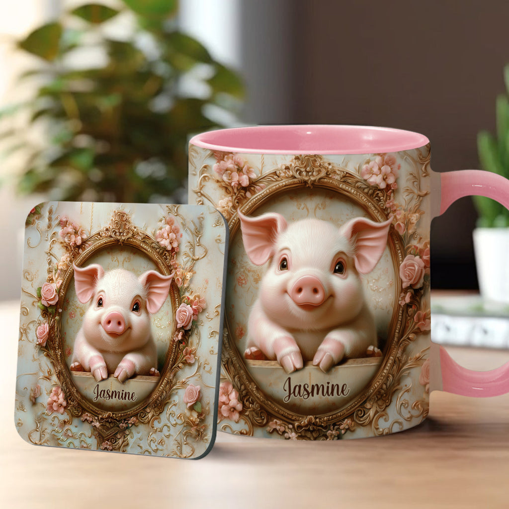 Mug personnalisé « Cochons mignons » pour les amoureux des cochons