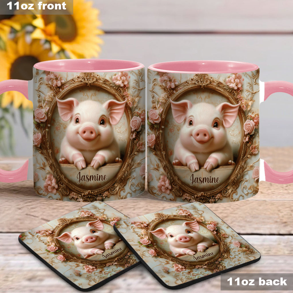 Mug personnalisé « Cochons mignons » pour les amoureux des cochons