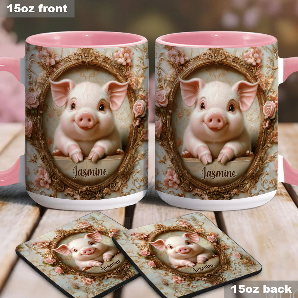 Mug personnalisé « Cochons mignons » pour les amoureux des cochons