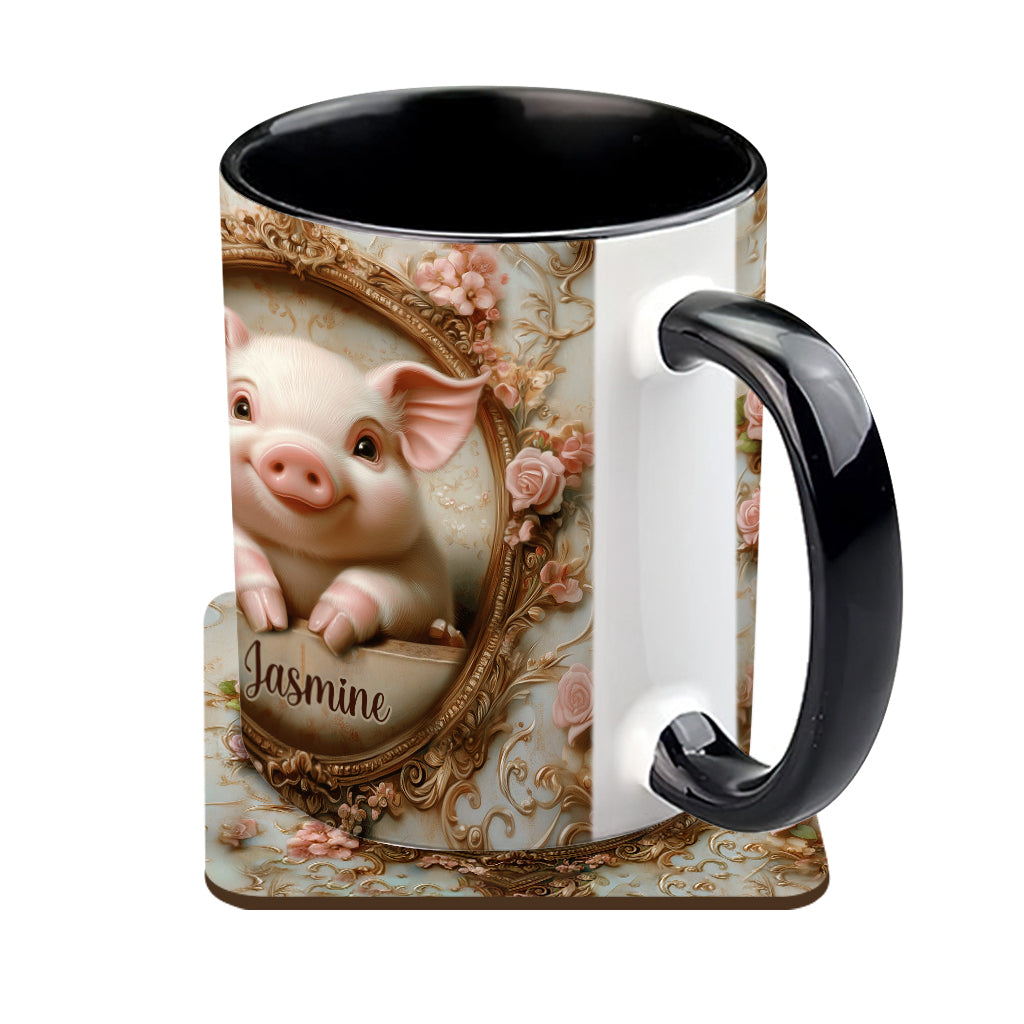 Mug personnalisé « Cochons mignons » pour les amoureux des cochons