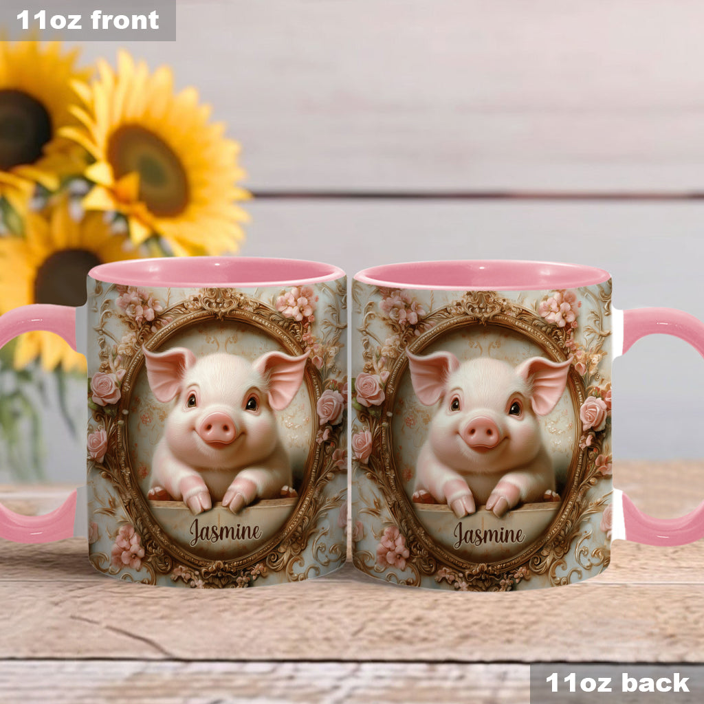 Mug personnalisé « Cochons mignons » pour les amoureux des cochons