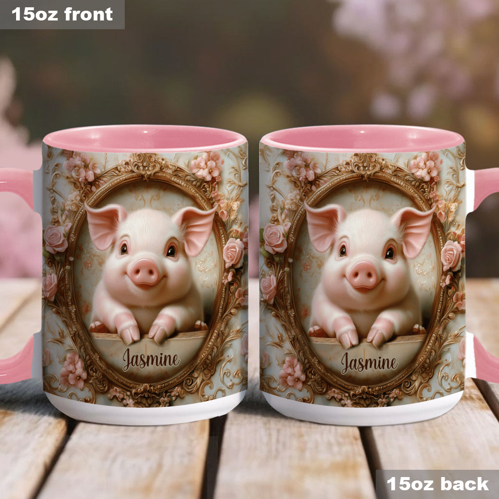 Mug personnalisé « Cochons mignons » pour les amoureux des cochons