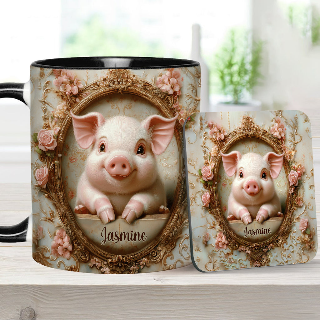 Mug personnalisé « Cochons mignons » pour les amoureux des cochons