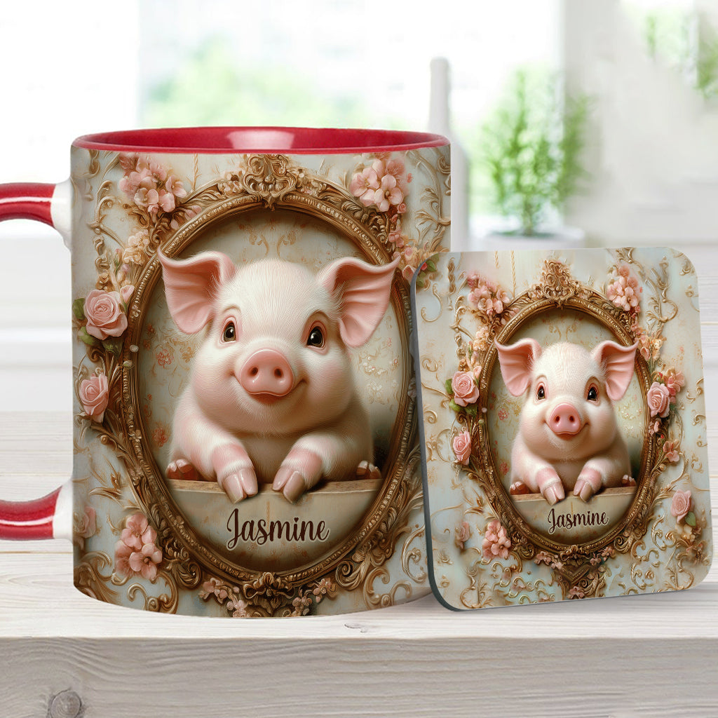 Mug personnalisé « Cochons mignons » pour les amoureux des cochons