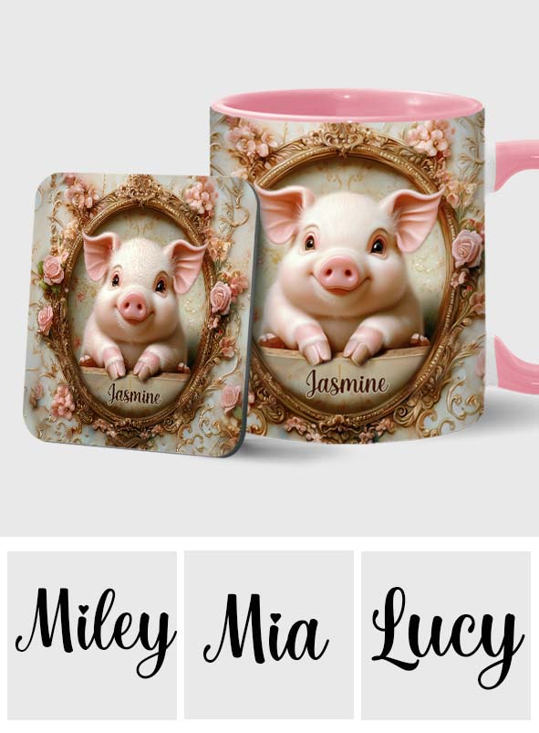 Mug personnalisé « Cochons mignons » pour les amoureux des cochons