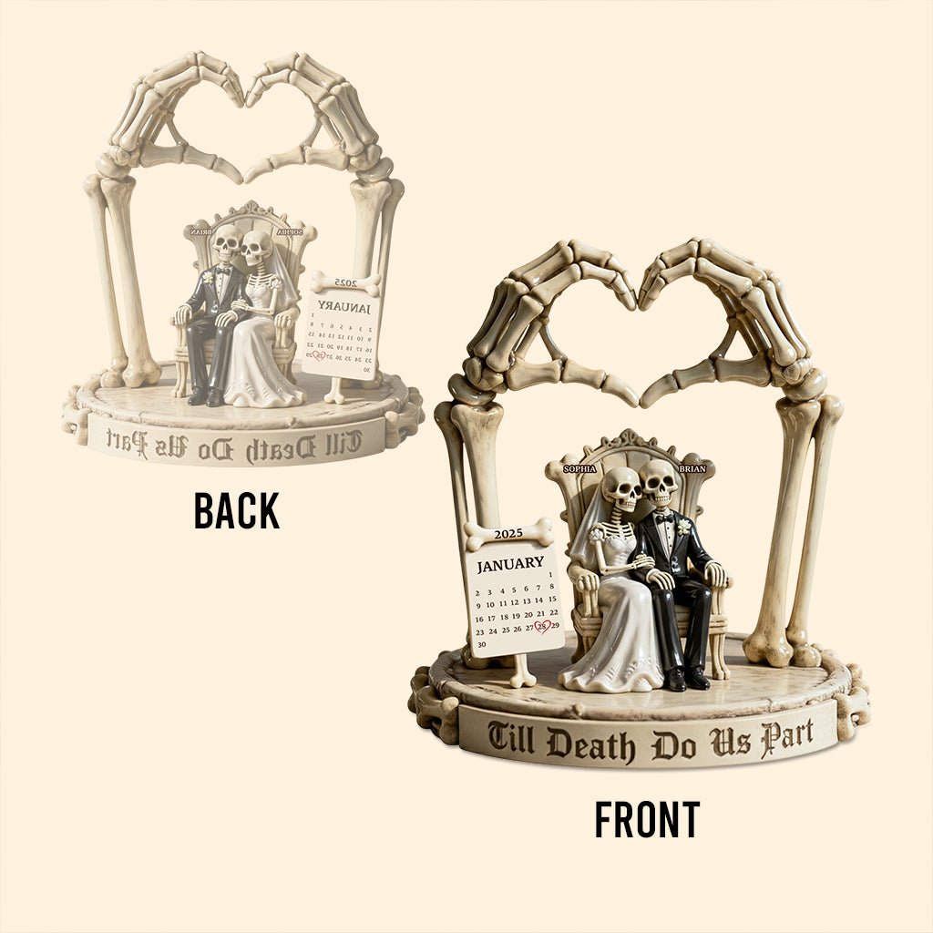 Till Death Do Us Part - Personalized Couple Custom Shaped Acrylic Plaque