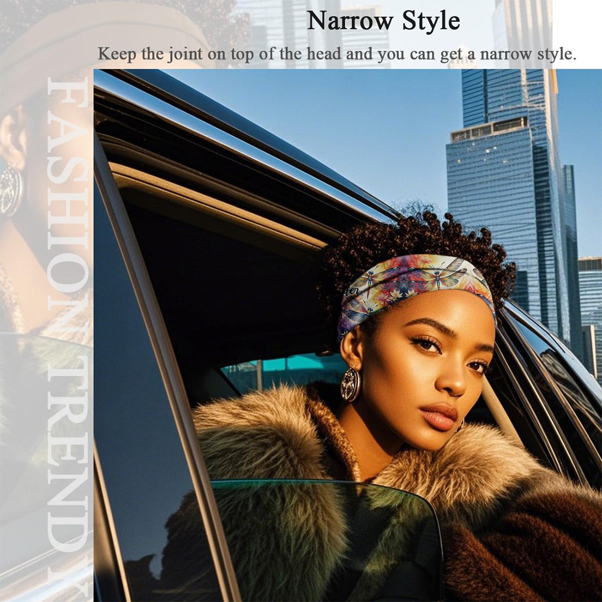 Libellenliebe – Personalisiertes Libellen-Haarband/Turban für Damen und Herren