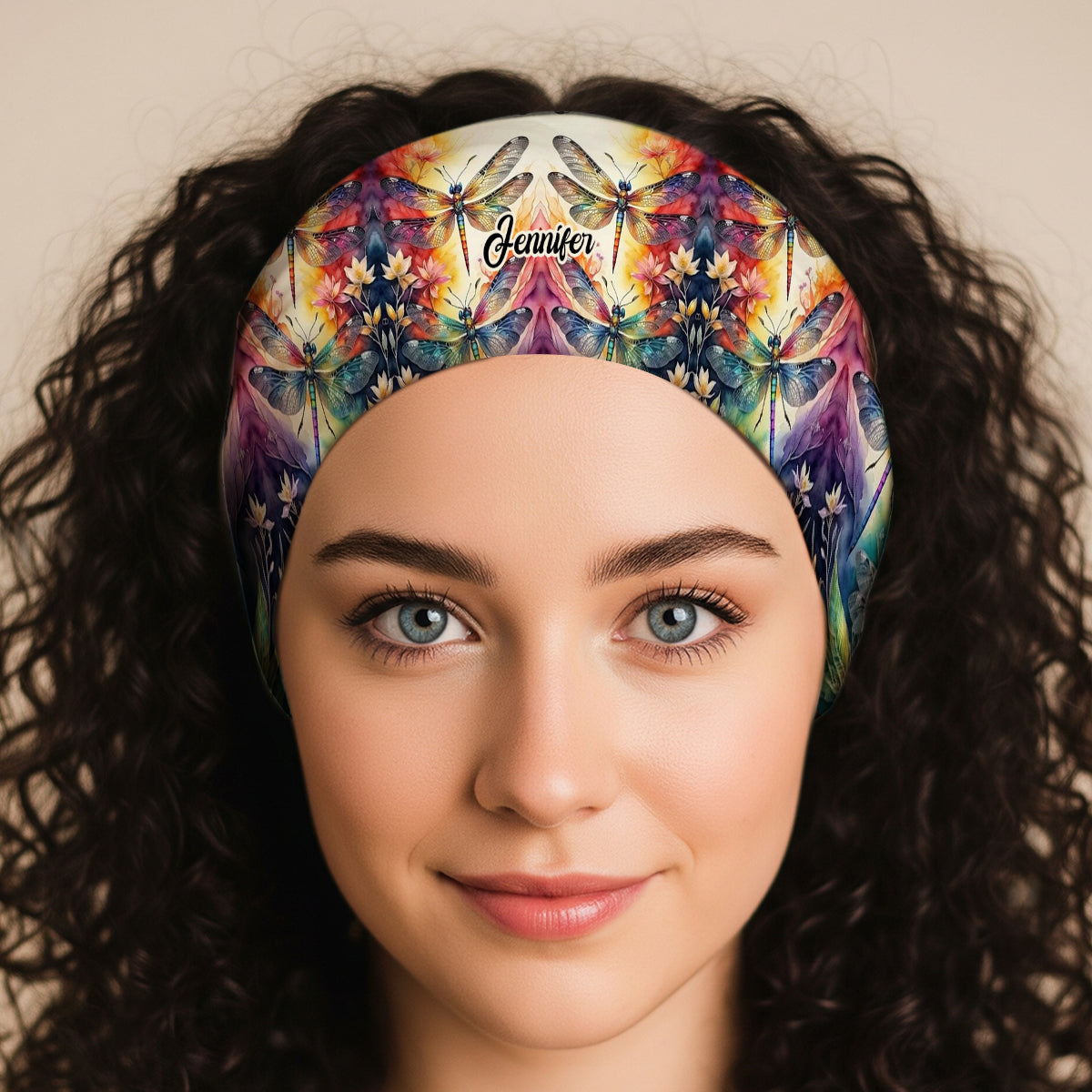 Libellenliebe – Personalisiertes Libellen-Haarband/Turban für Damen und Herren