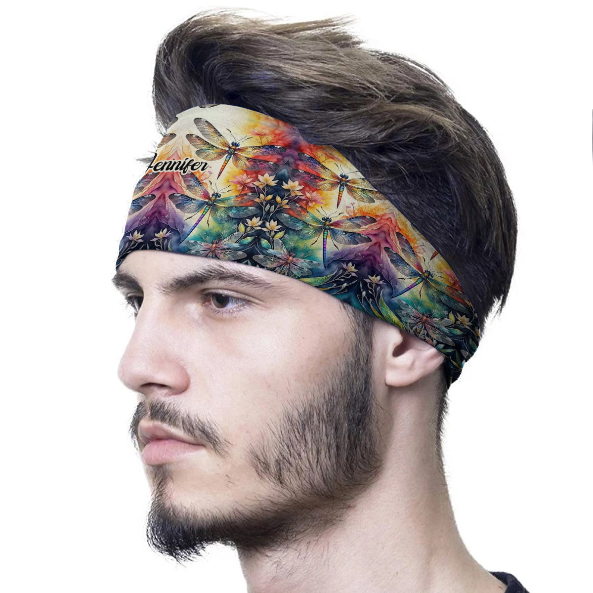 Libellenliebe – Personalisiertes Libellen-Haarband/Turban für Damen und Herren