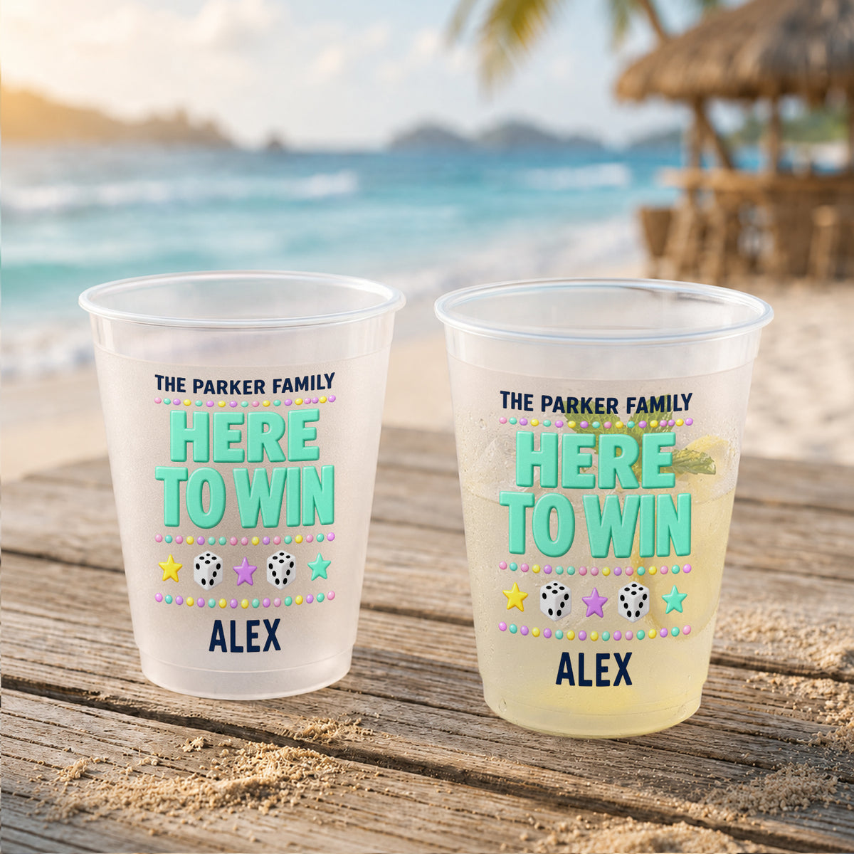 One More Round - Personalized Family Frosted Cup