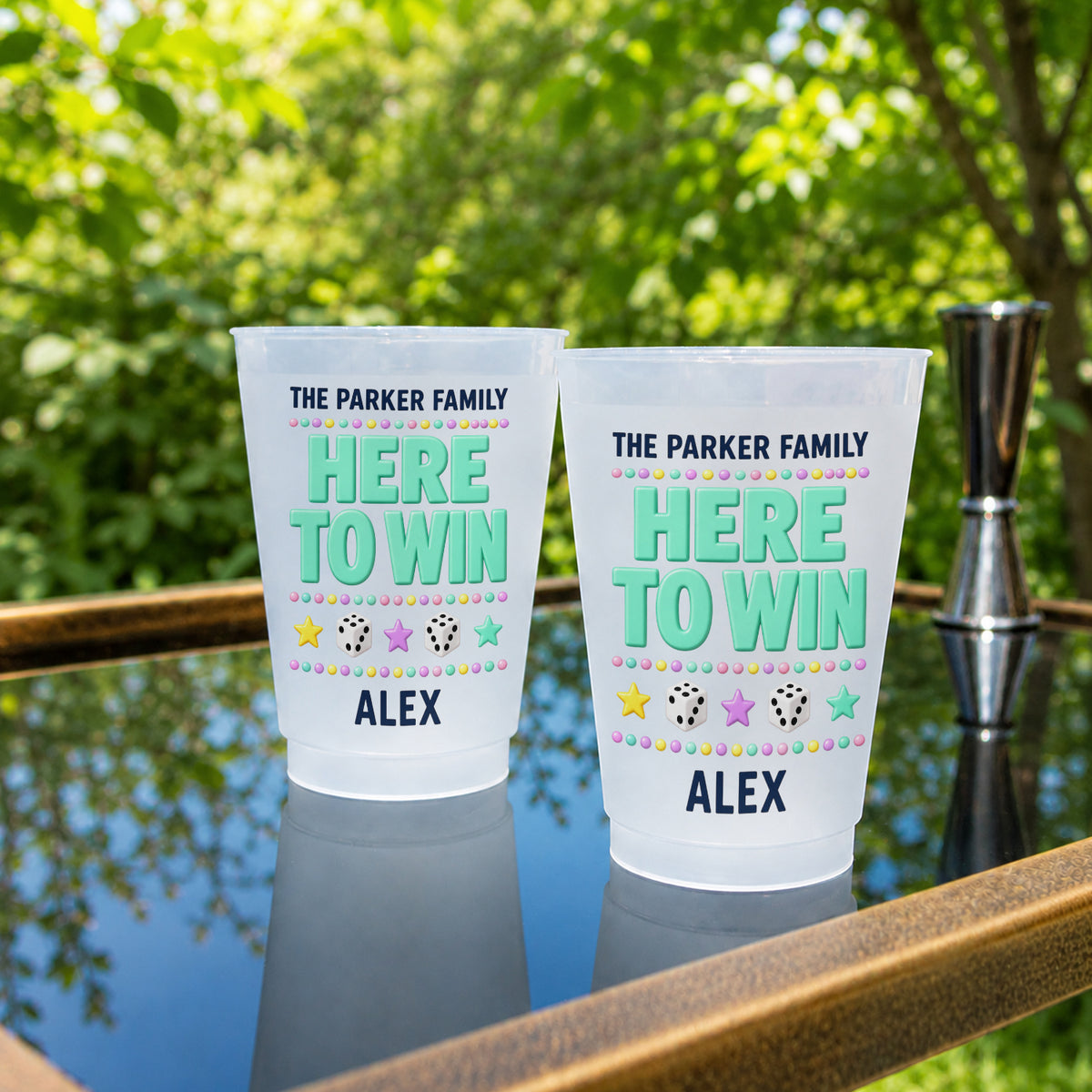 One More Round - Personalized Family Frosted Cup