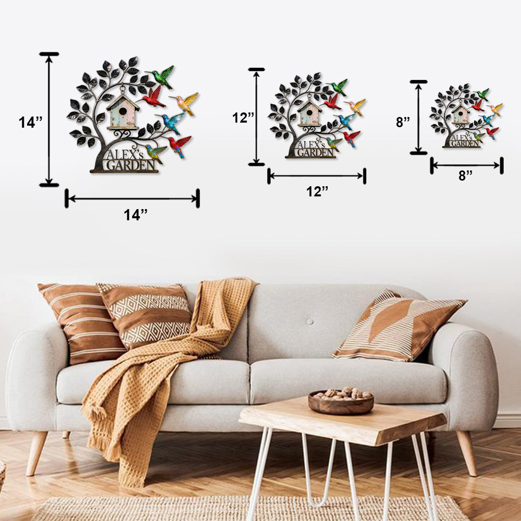 Welcome To My Garden - Personalized Gardening Cut Metal Sign