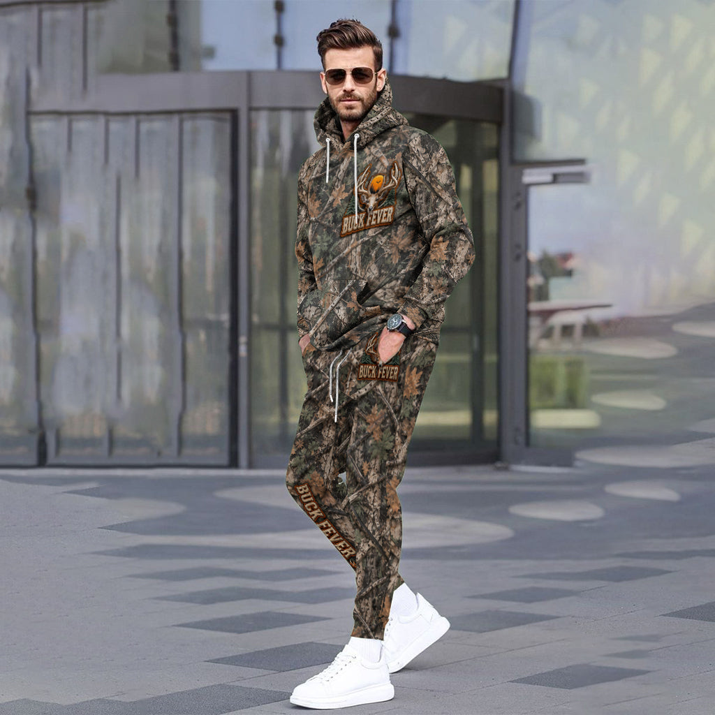 Buck Fever - Personalized Hunting Hoodie and Sweatpants