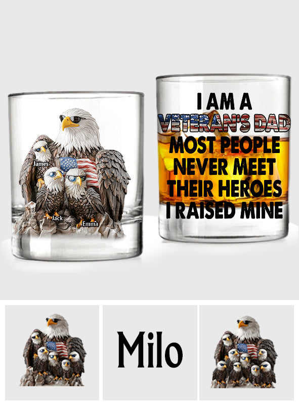 Proud Papa - Personalized Father Whiskey Glass