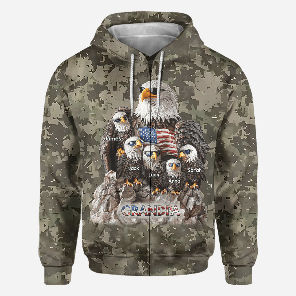 Strong Papa - Personalized Father All Over Shirt