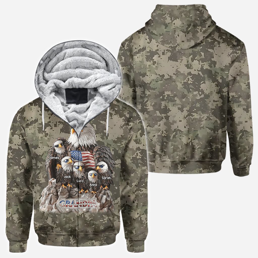 Strong Papa - Personalized Father All Over Shirt