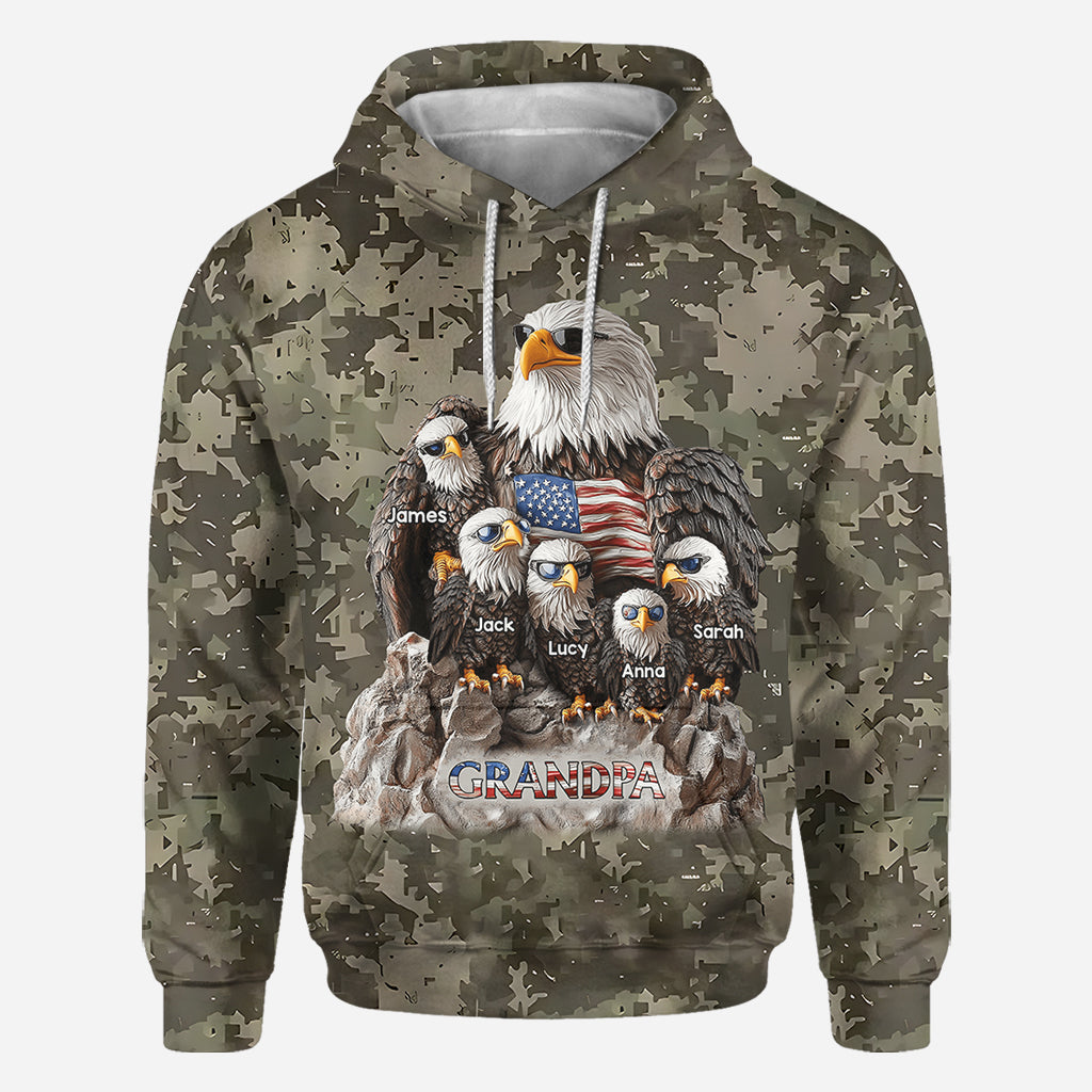 Strong Papa - Personalized Father All Over Shirt