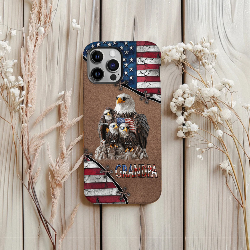 Strong Papa - Personalized Father Full Print Phone Case