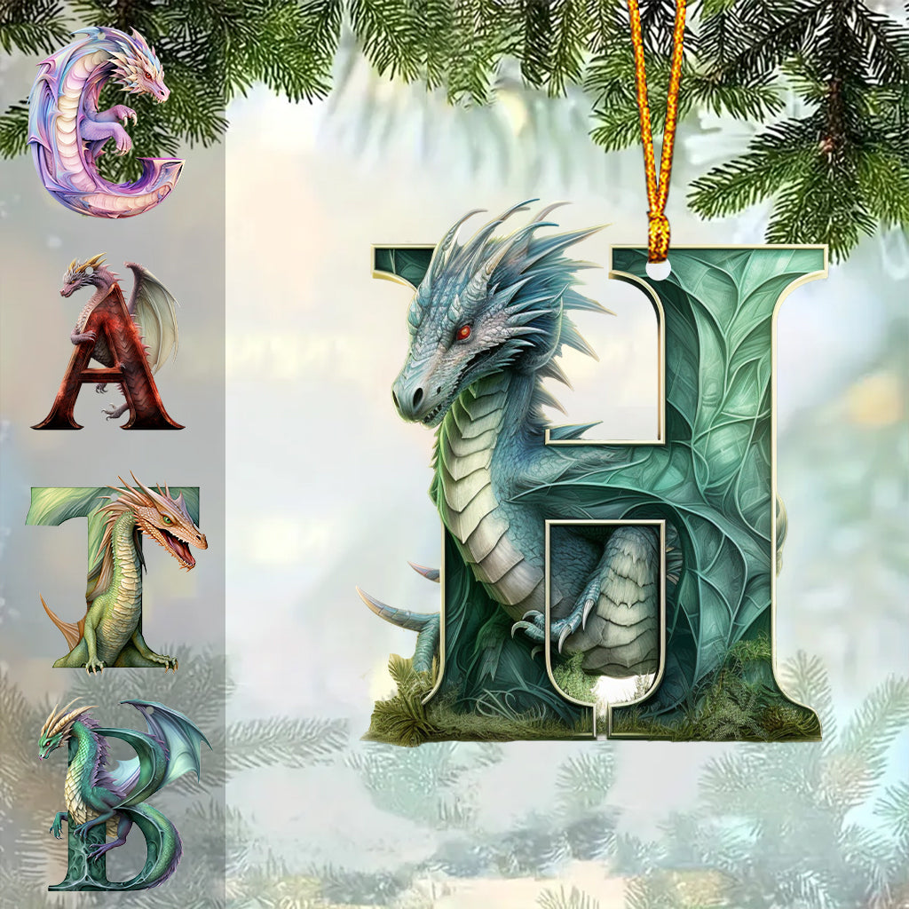 Dragon Letter - Personalized Dragon Ornament