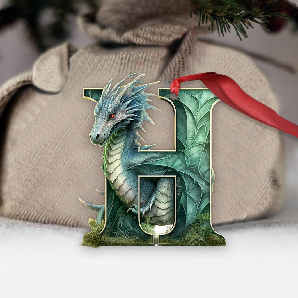 Dragon Letter - Personalized Dragon Ornament