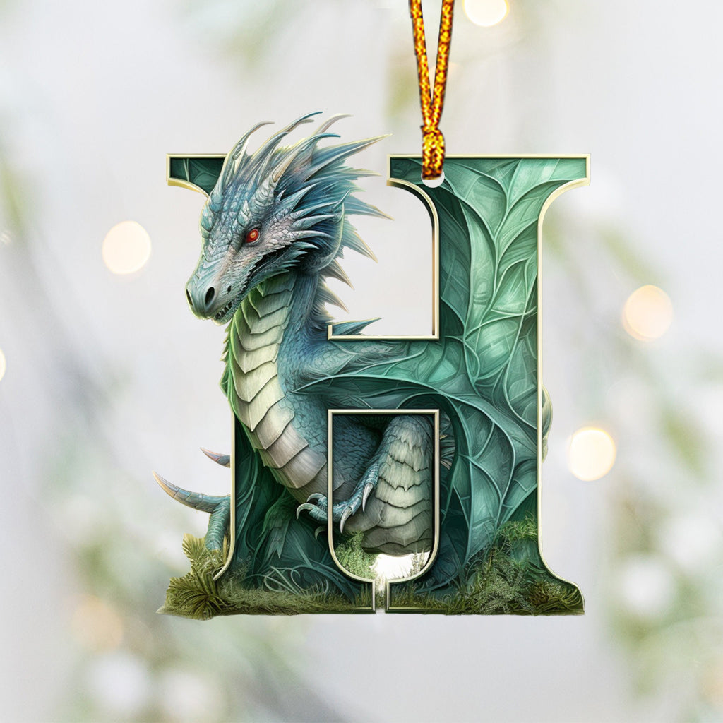 Dragon Letter - Personalized Dragon Ornament