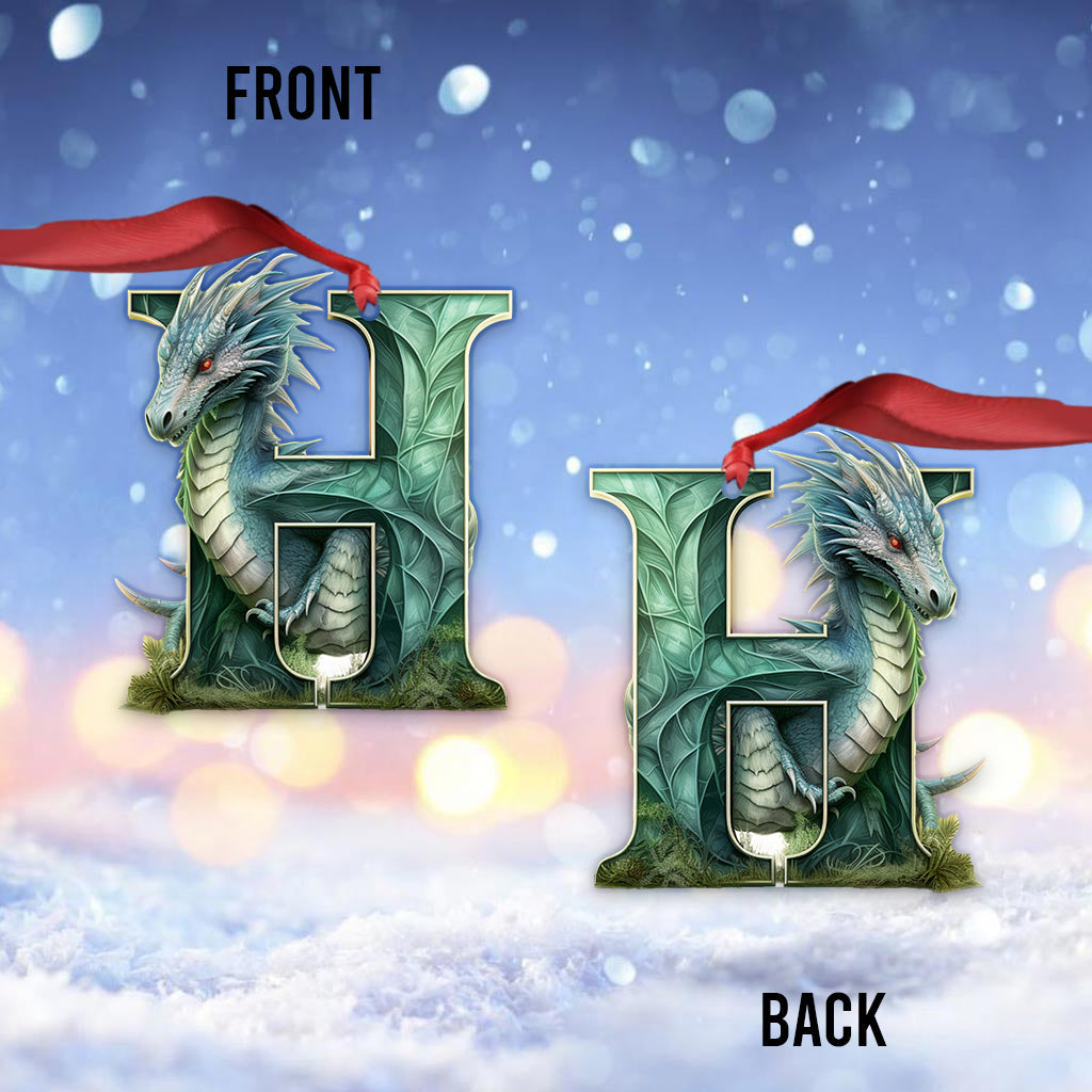 Dragon Letter - Personalized Dragon Ornament