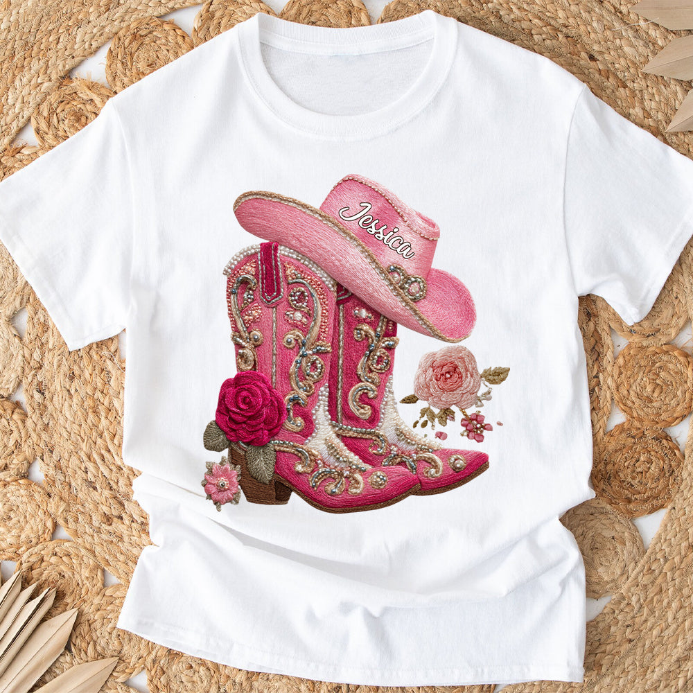 Cowgirl Boots - Personalized Cowgirl T-shirt And Hoodie