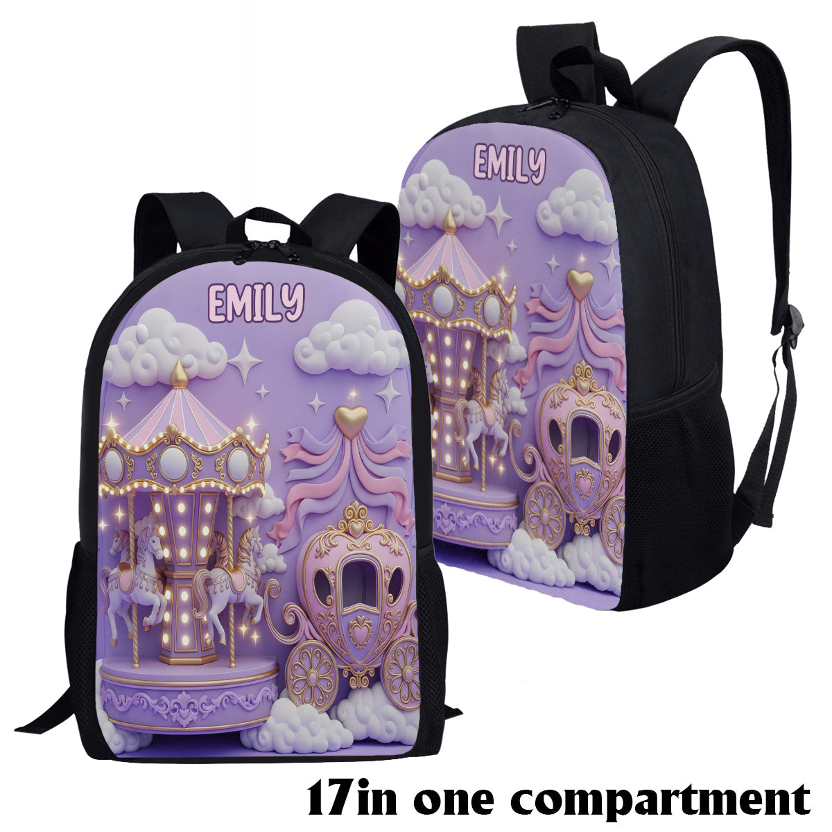 Magic Land - Gift For Daughter Granddaughter - Personalized Kid Multifunctional Backpack