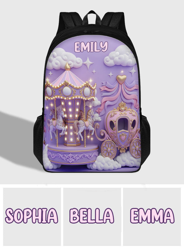 Magic Land - Gift For Daughter Granddaughter - Personalized Kid Multifunctional Backpack