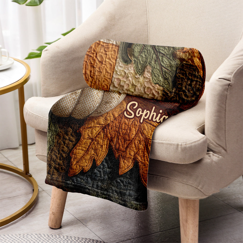 Fall Season - Personalized Autumn Blanket