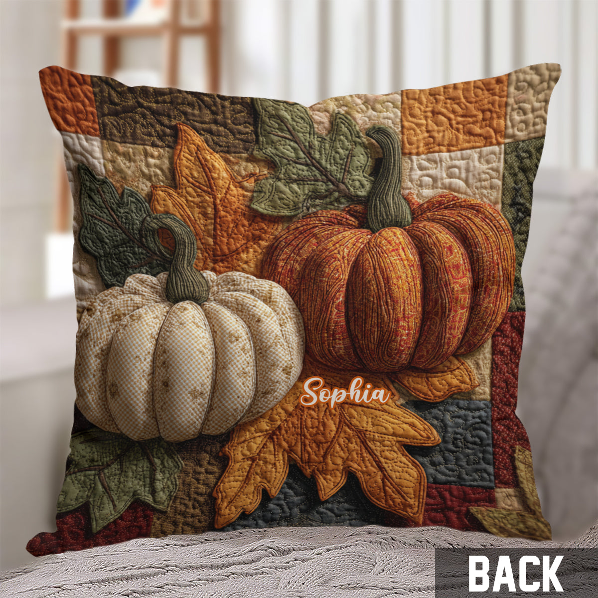 Fall Season - Personalized Autumn Throw Pillow
