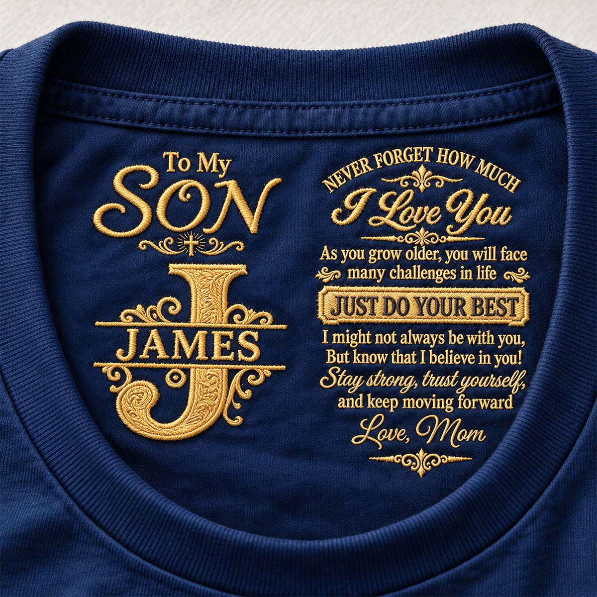 Gift For Daughter, Son - Never Forget How Much I Love You - Personalized Daughter Hidden Message Shirt